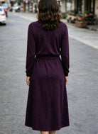 Ladies Purple Cowl 2Pce Skirt Set - StylePhase SA