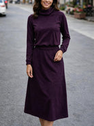 Ladies Purple Cowl 2Pce Skirt Set - StylePhase SA