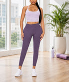 Ladies Purple Strappy Activewear New Feeling Set - StylePhase SA