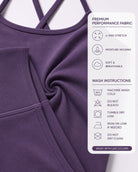 Ladies Purple Strappy Activewear New Feeling Set - StylePhase SA