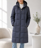 Ladies Quilted Black Lined Puffer Jacket - StylePhase SA