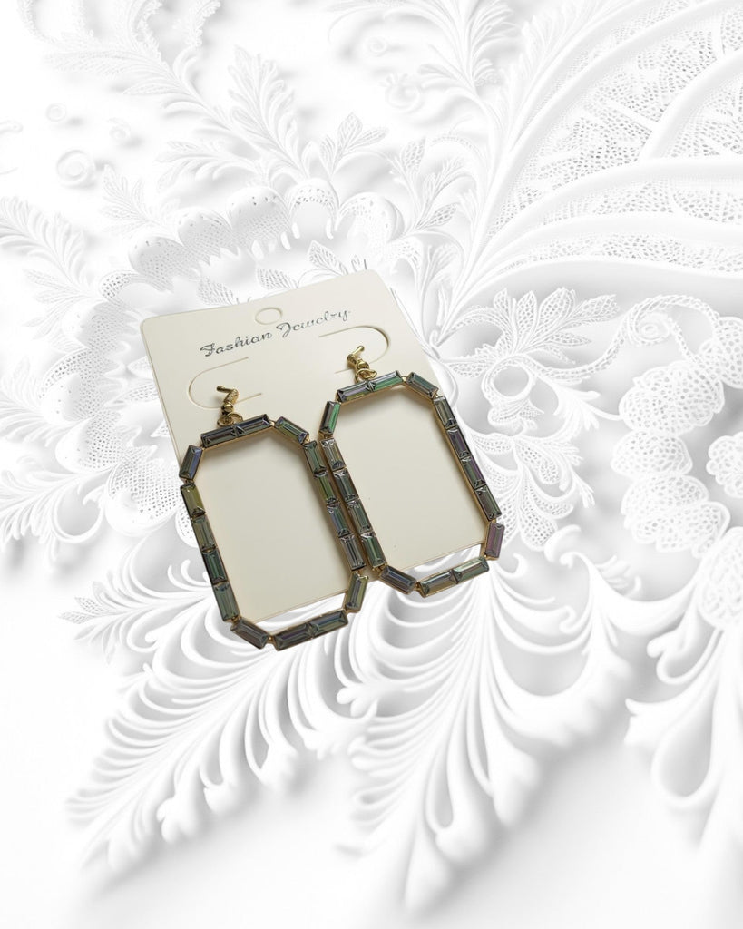 Ladies Rectangular Bead Earrings - StylePhase SA