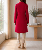 Ladies Red 3 Button Melton Coat - StylePhase SA