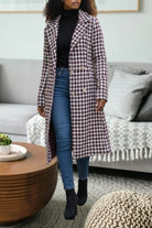 Ladies Red And White Heavy Weight Coat - StylePhase SA