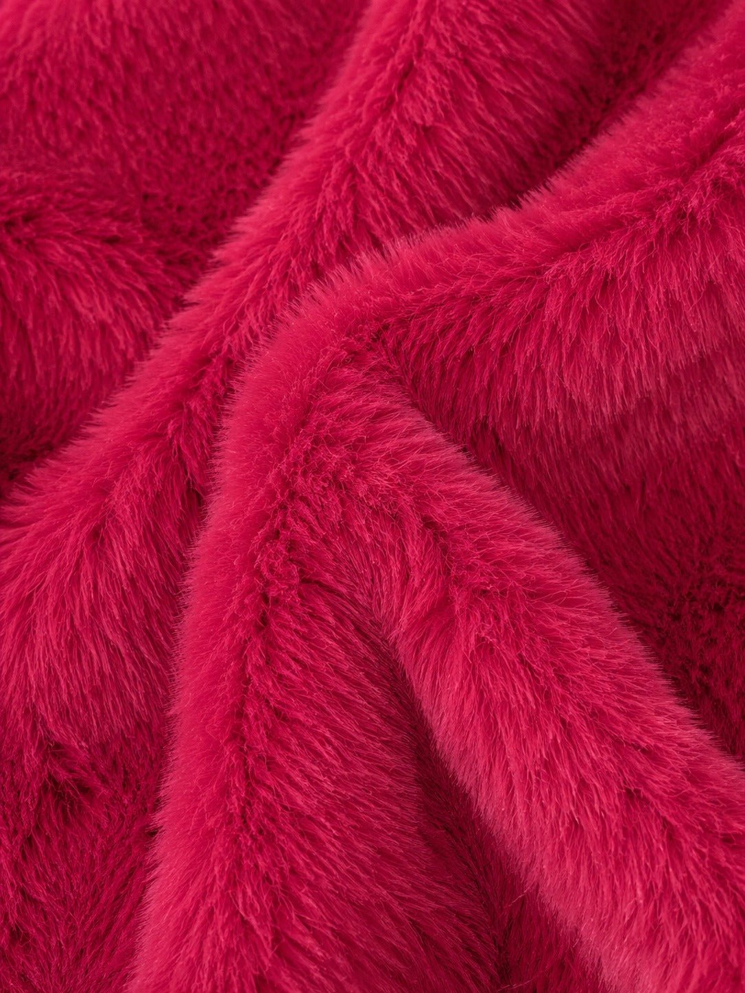Ladies Red Faux Fur Zip Hoody Jacket - StylePhase SA