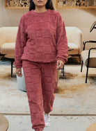 Ladies Red Heart Plush Pj Set - StylePhase SA