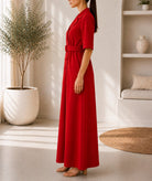 Ladies Red New Feeling Double Breast Dress - StylePhase SA