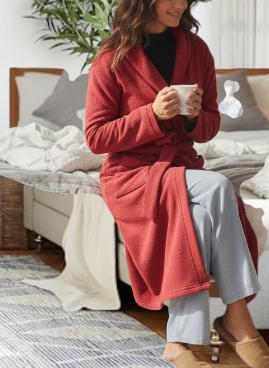 Ladies Red Polar Fleece Gown - StylePhase SA