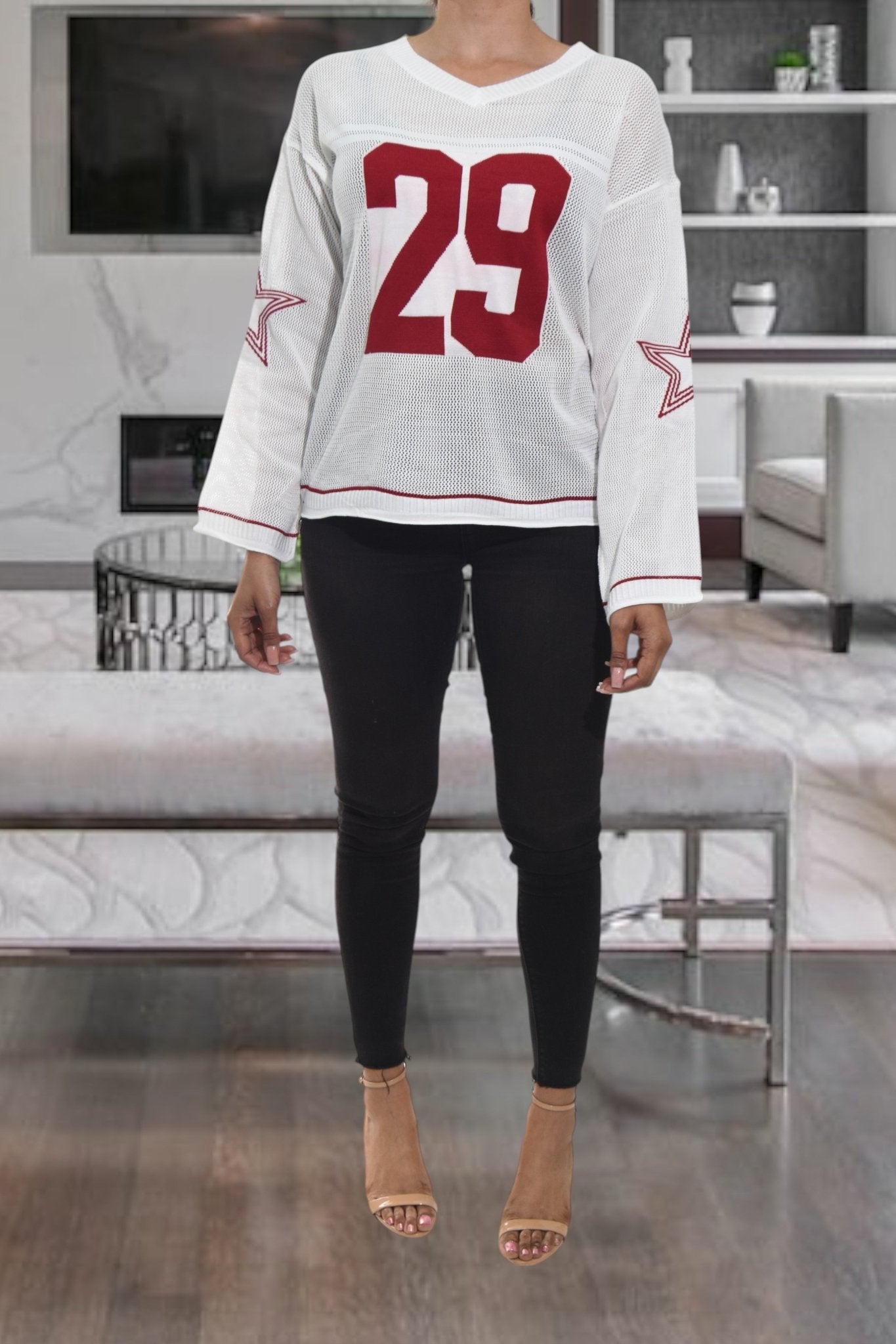 Ladies Red Printed Top - StylePhase SA