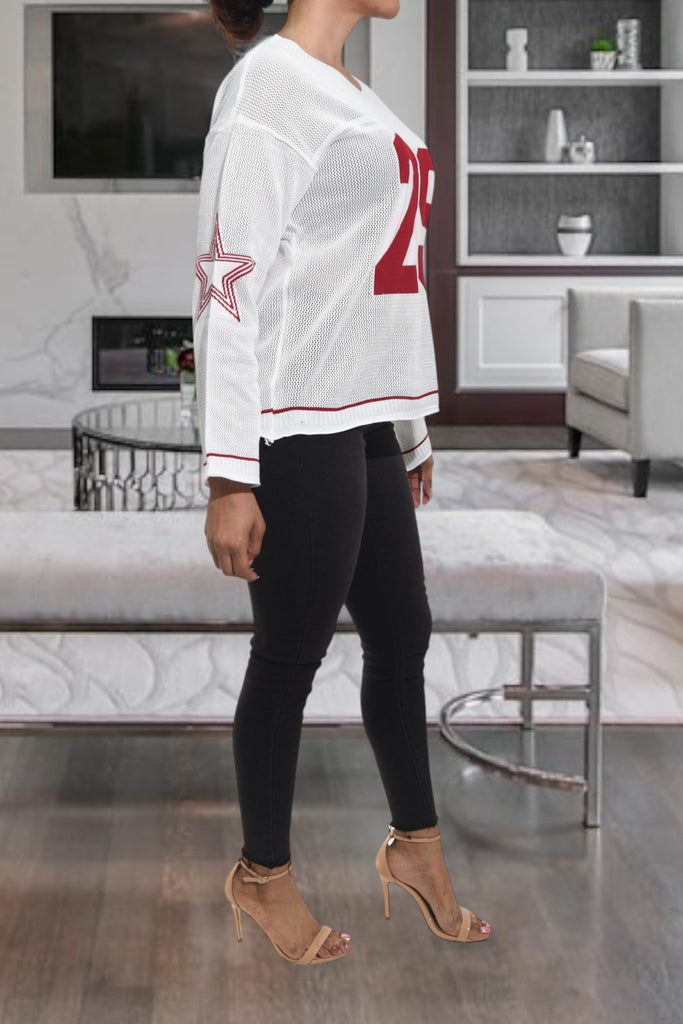 Ladies Red Printed Top - StylePhase SA