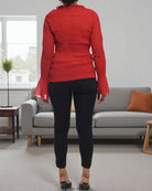 Ladies Red Sequence Top - StylePhase SA