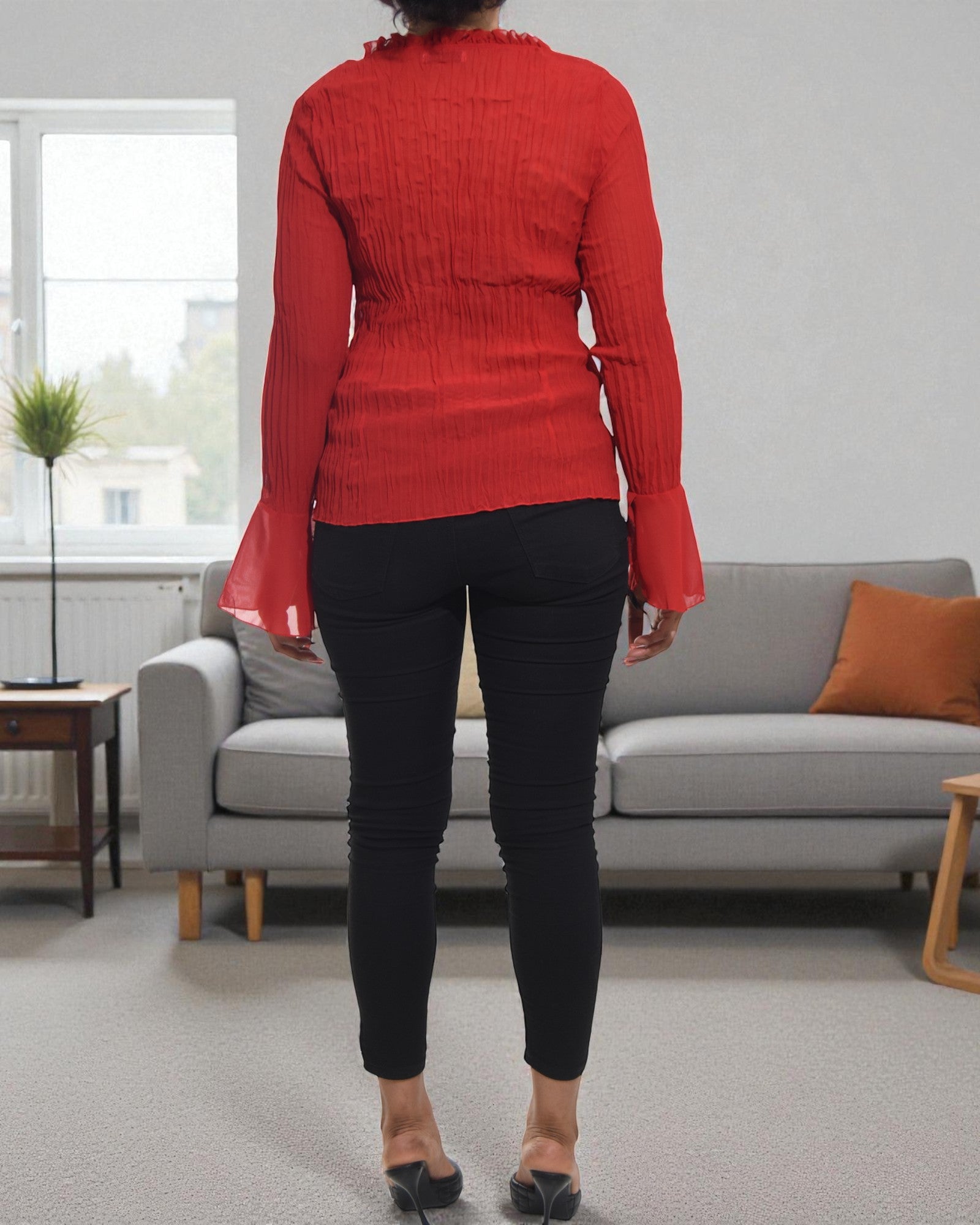 Ladies Red Sequence Top - StylePhase SA