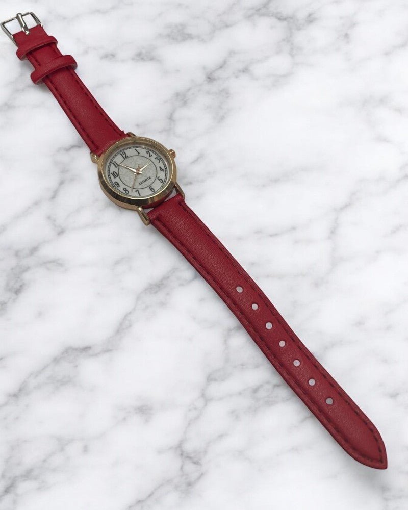 Ladies Red Strap Watch - StylePhase SA