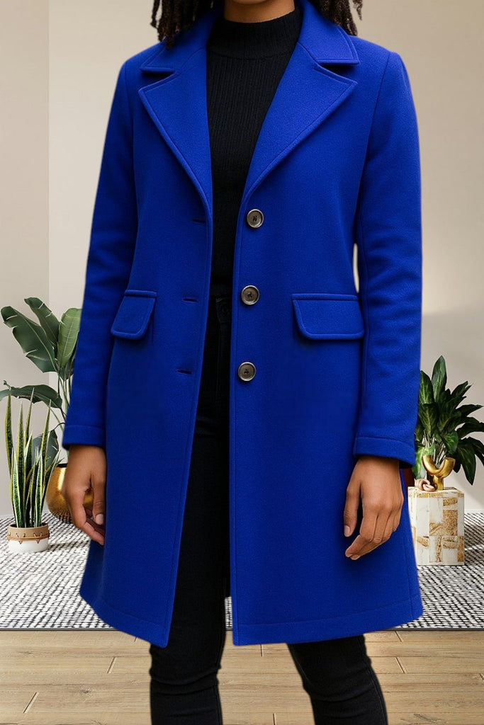 Ladies Royal 3 Button Pocket Coat - StylePhase SA