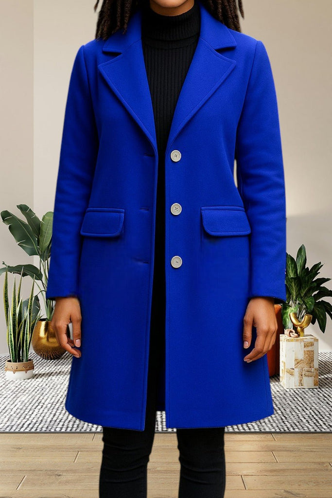 Ladies Royal 3 Button Pocket Coat - StylePhase SA