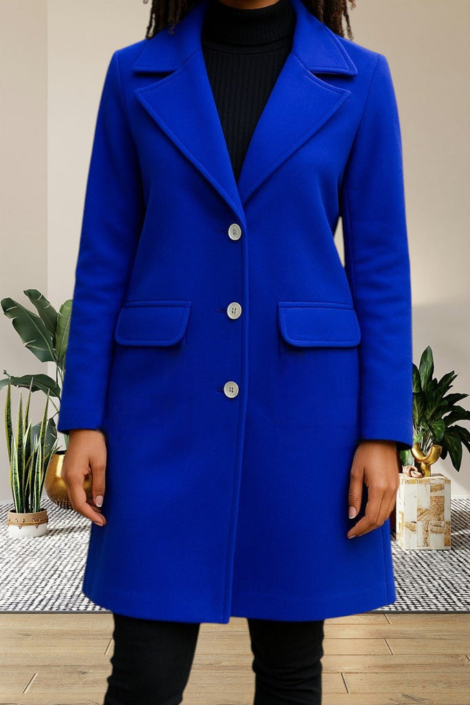 Ladies Royal 3 Button Pocket Coat - StylePhase SA