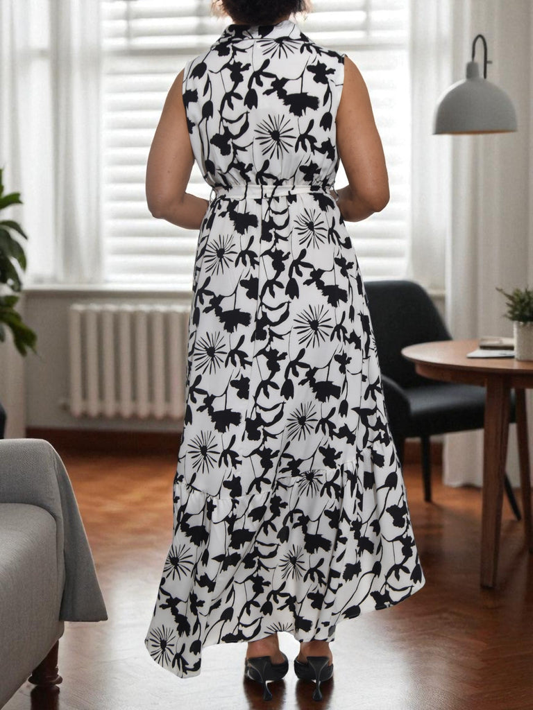 Ladies Ruffel End Floral Dress - StylePhase SA