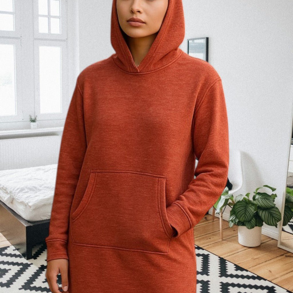 Ladies Rust Fleece Sleep Shirt - StylePhase SA