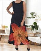 Ladies Rust Flower Bodycon Dress - StylePhase SA