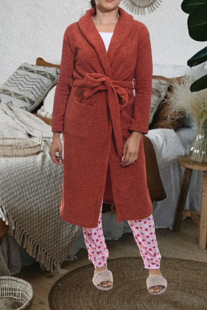 Ladies Rust Pocket Gown - StylePhase SA