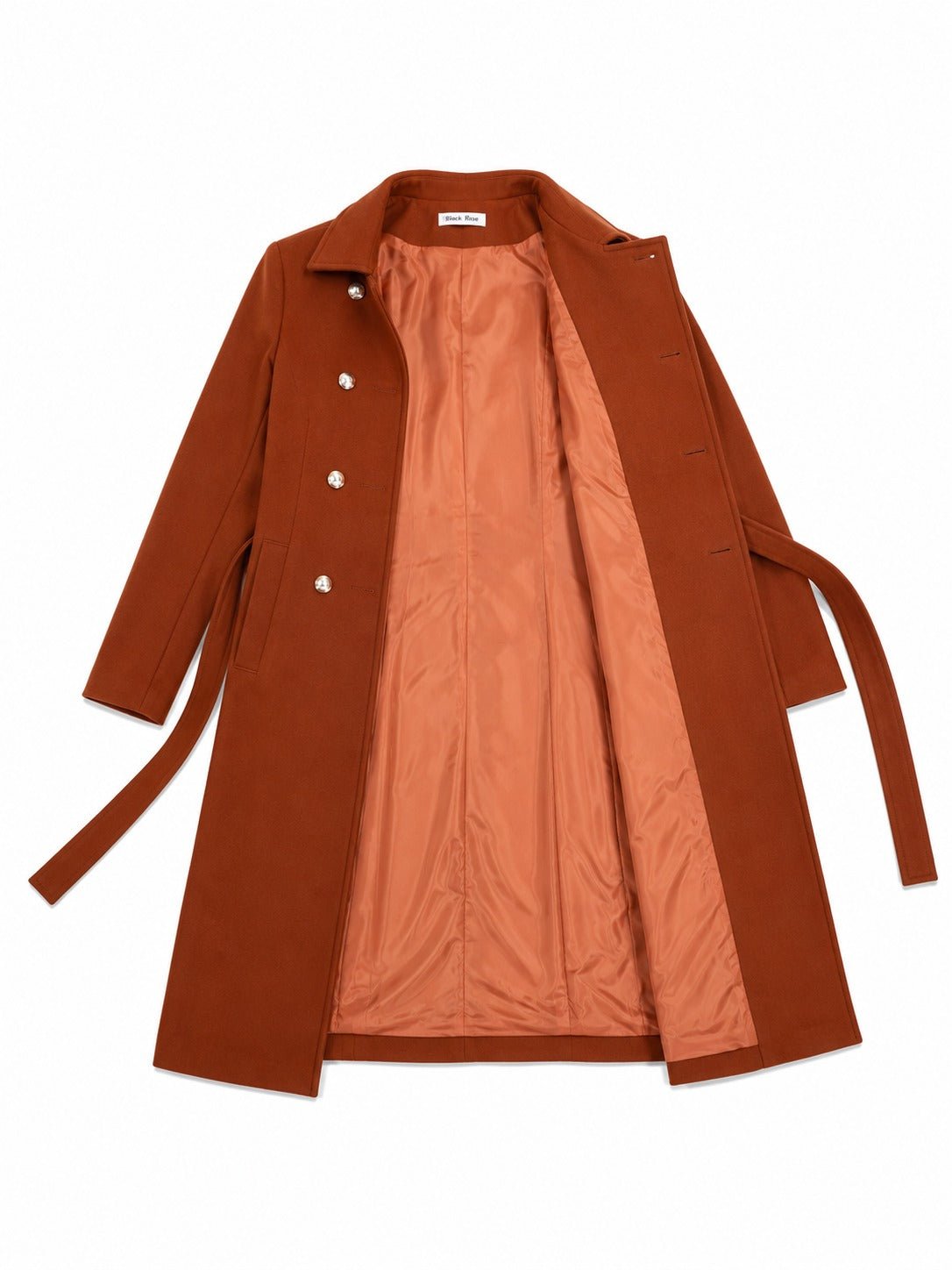 Ladies Rust Side Collar Coat - StylePhase SA