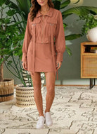 Ladies Rust Zip Two Piece Set - StylePhase SA