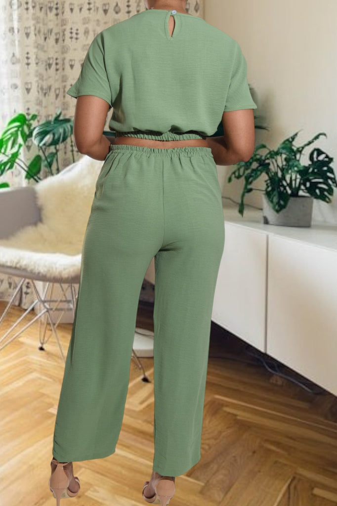 Ladies Sage Crop Set - StylePhase SA