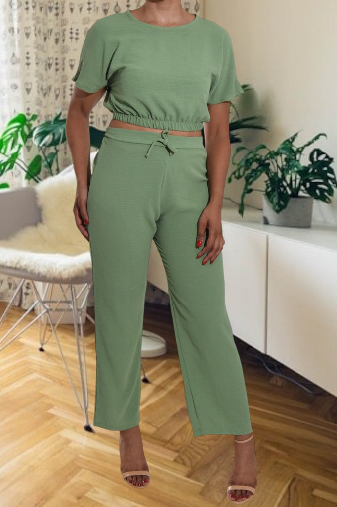 Ladies Sage Crop Set - StylePhase SA