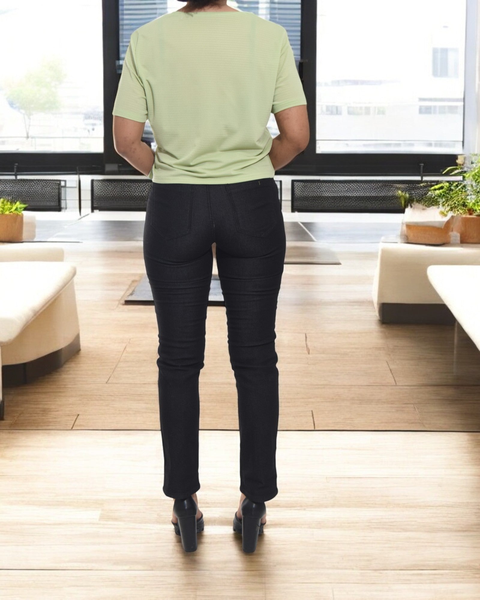 Ladies Sage Crop Tee - StylePhase SA