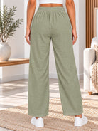 Ladies Sage Elastic Waistband Front Pocket Pants - StylePhase SA