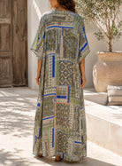 Ladies Sage Printed Free Size Kaftan - StylePhase SA