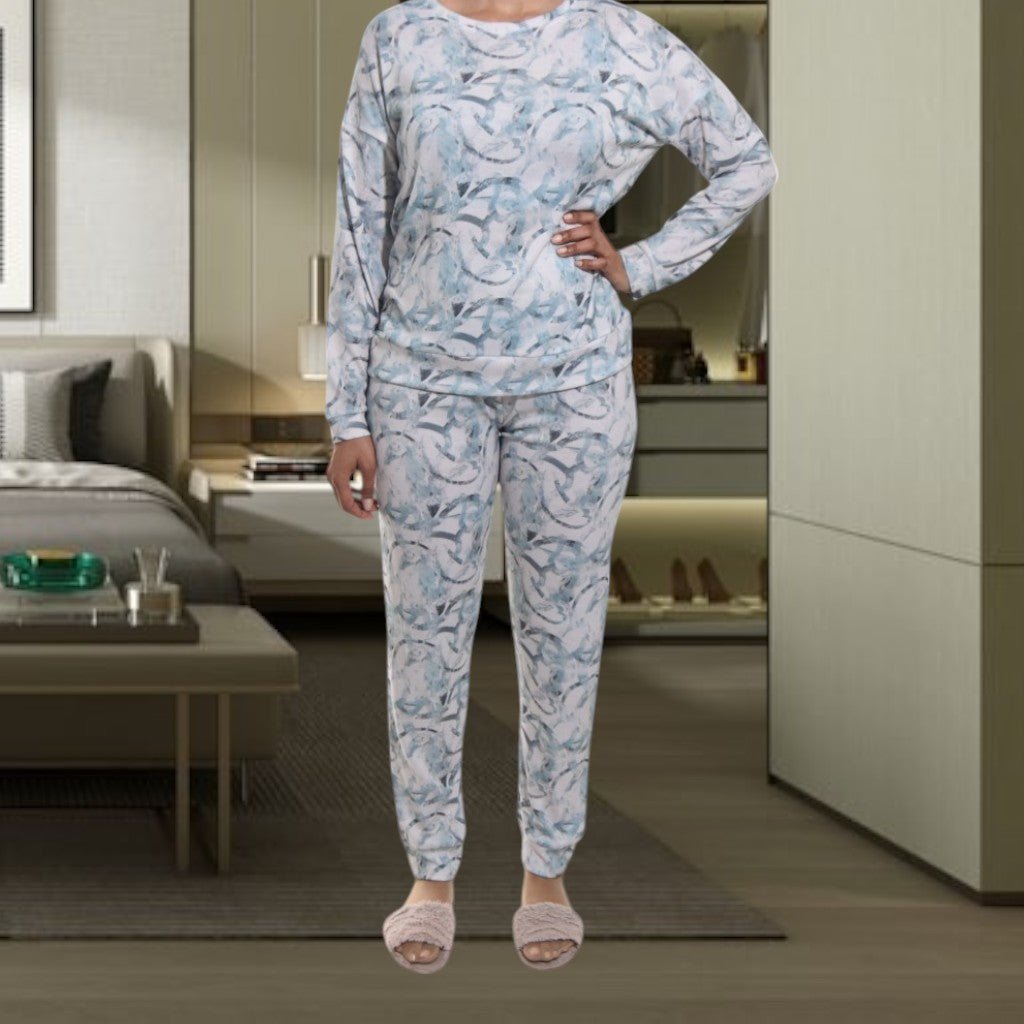 Ladies Sage Printed Pj Set - StylePhase SA