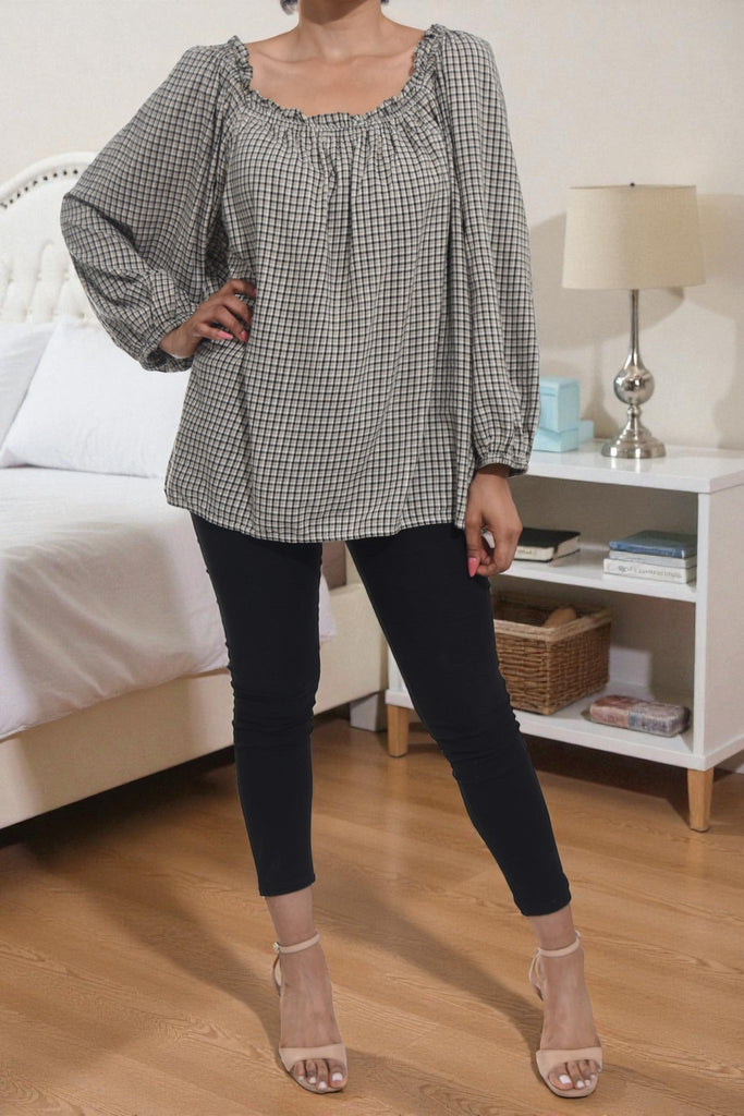 Ladies Scotch Print Top - StylePhase SA