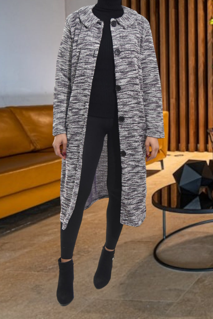 Ladies Shaded Jacquard Coat - StylePhase SA