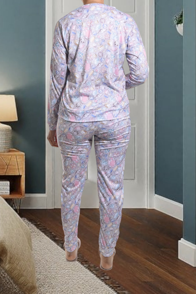 Ladies Shapes Print Pj Set - StylePhase SA