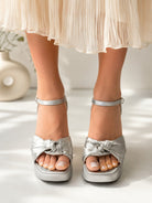 Ladies Silver Simply B Heel - StylePhase SA