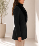 Ladies Single Button Fur Blazer - StylePhase SA