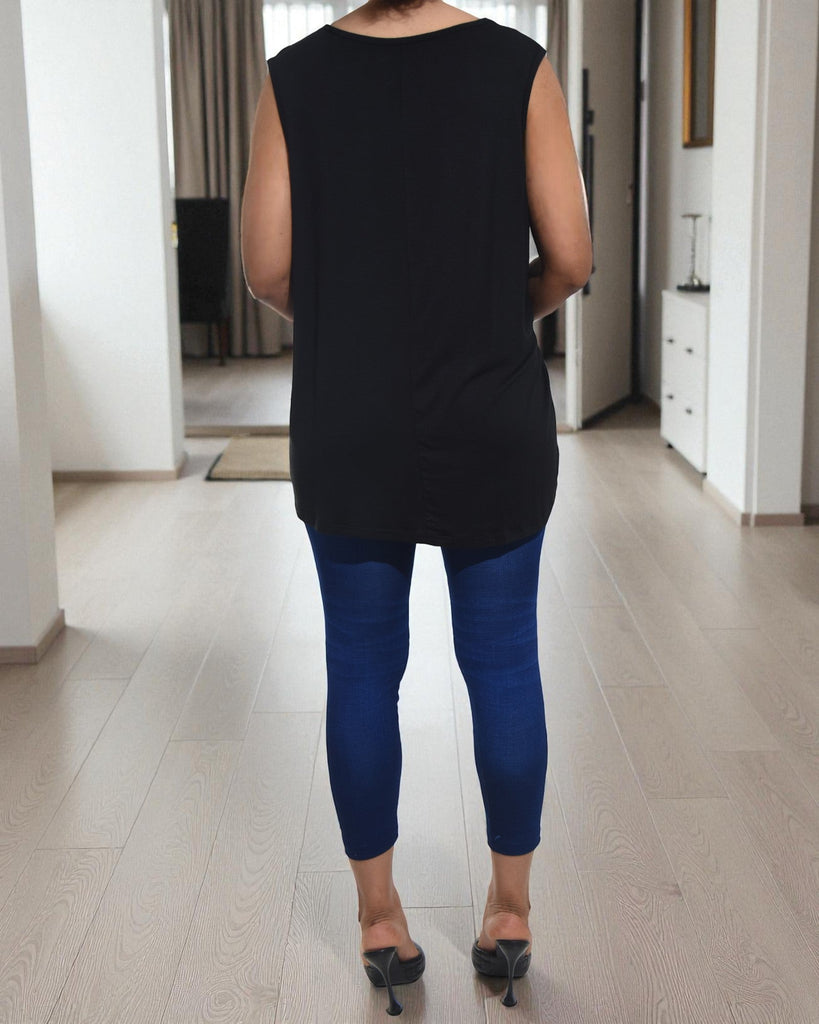 Ladies Sleeveless Black Top - StylePhase SA