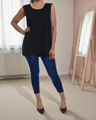 Ladies Sleeveless Black Top - StylePhase SA