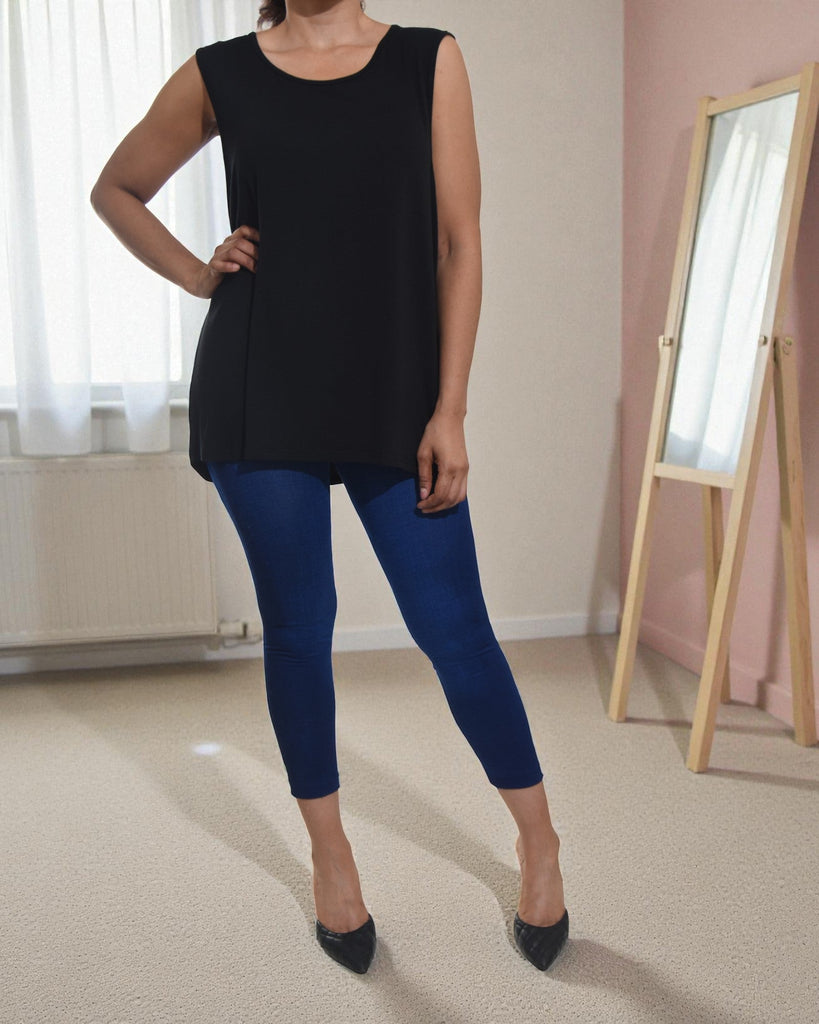 Ladies Sleeveless Black Top - StylePhase SA