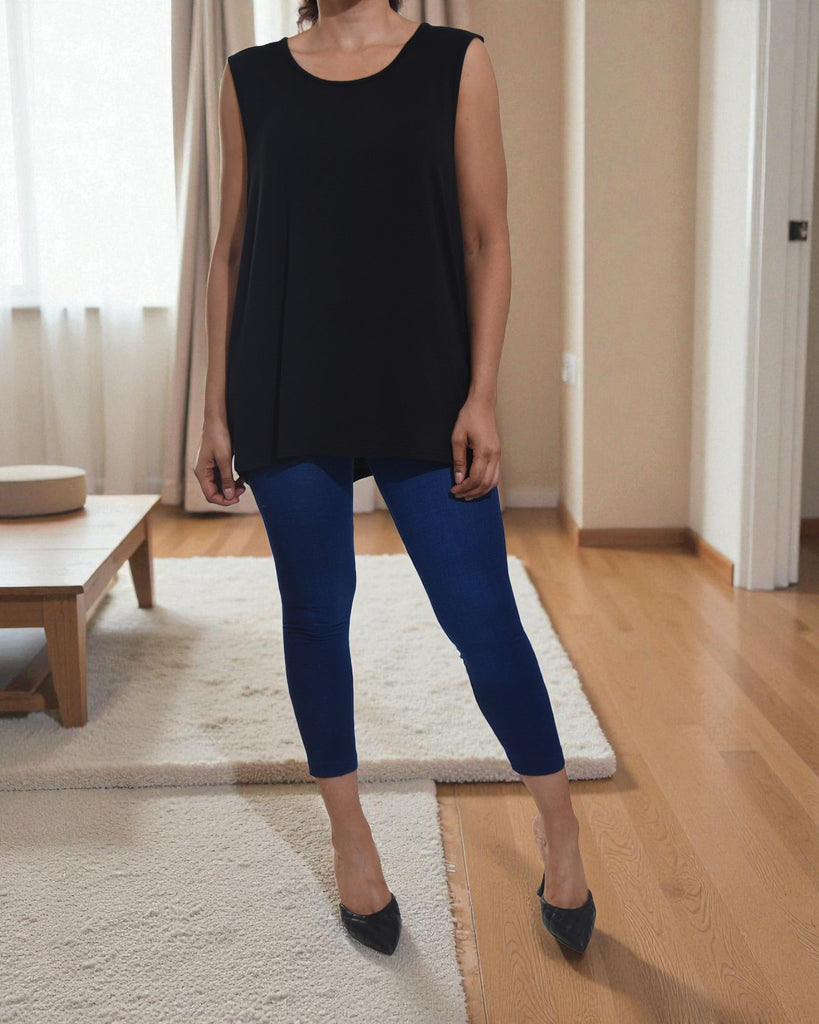 Ladies Sleeveless Black Top - StylePhase SA