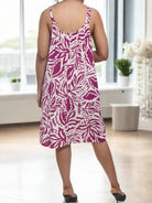 Ladies Slip Dress - Maroon Floral - StylePhase SA