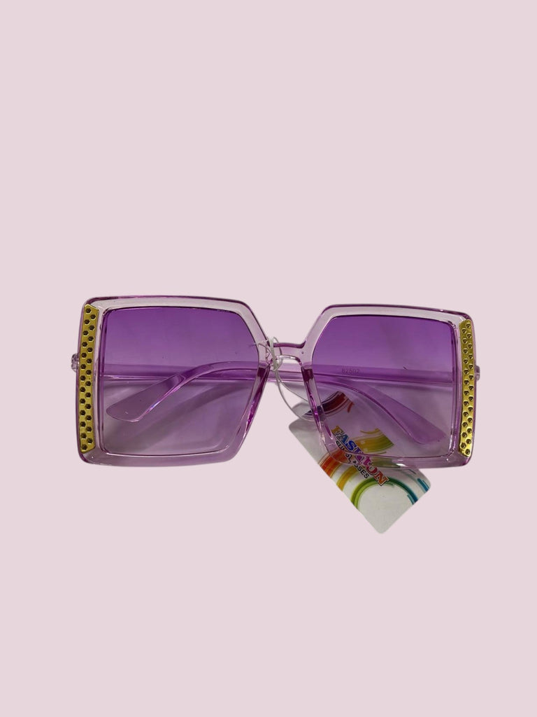 Ladies Square Gold Frame Sunglasses - StylePhase SA