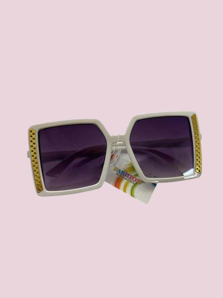 Ladies Square Gold Frame Sunglasses - StylePhase SA