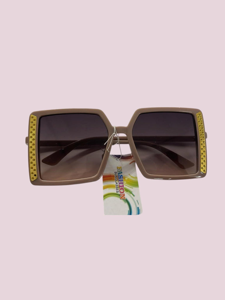 Ladies Square Gold Frame Sunglasses - StylePhase SA