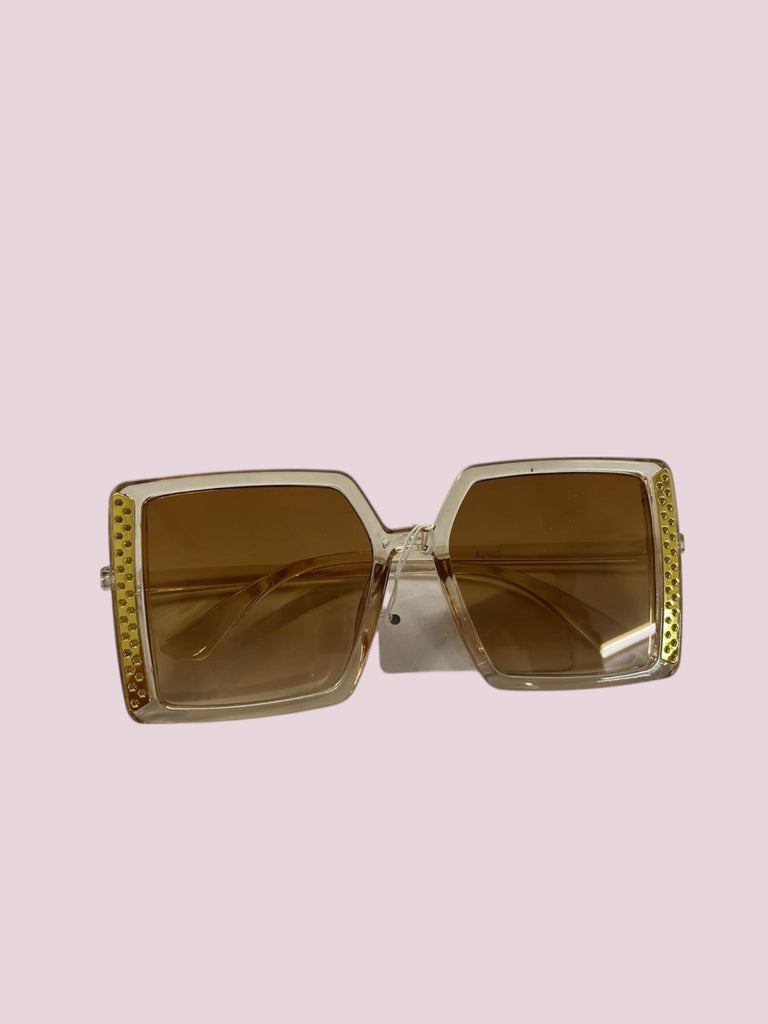 Ladies Square Gold Frame Sunglasses - StylePhase SA