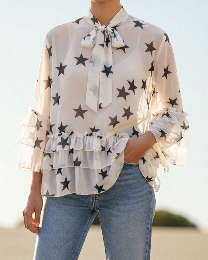 Ladies Star Tie Top - StylePhase SA