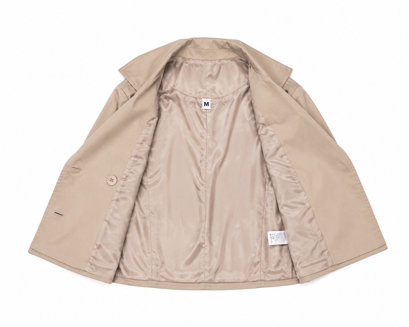 Ladies Stone Lined Cropped Trench Coat - StylePhase SA