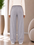 Ladies Stone Wide Leg Drawstring Sweatpants - StylePhase SA