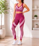 Ladies Strappy Activewear Set- Red - StylePhase SA